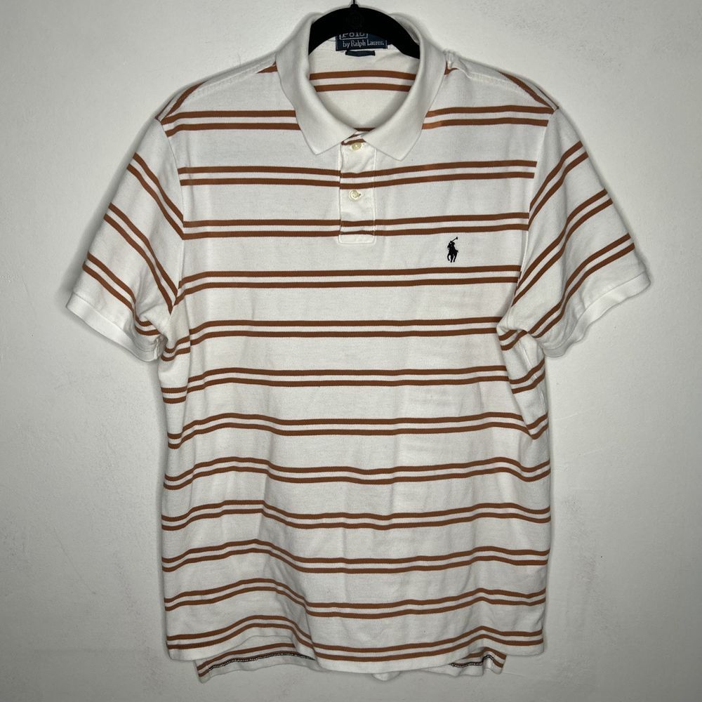 VTG RALPH LAUREN Polo Shirt Men's XL Short Sleeve Soft Knit 100% Pima Cotton